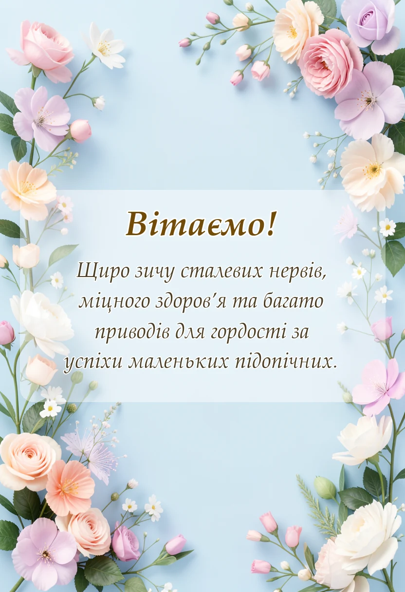 листівка з побажанням - вітання з днем дошкілля картинки