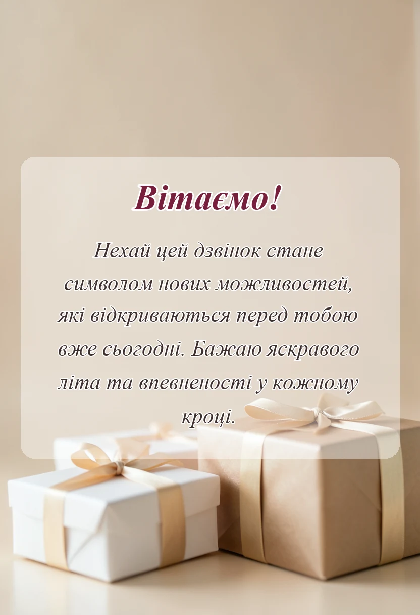 унікальна листівка - що можна побажати на останній дзвоник