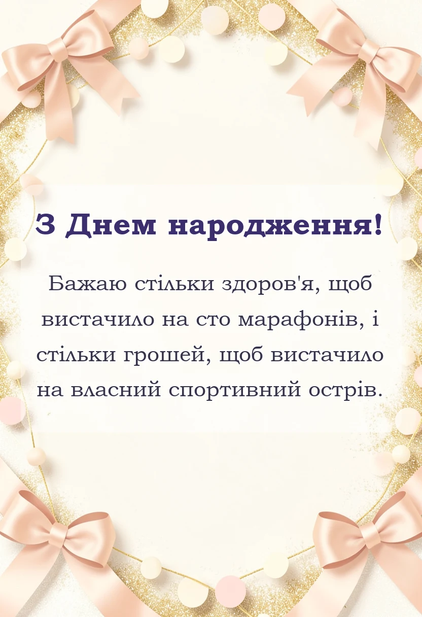 унікальна листівка - прикольні привітання тренеру з днем народження