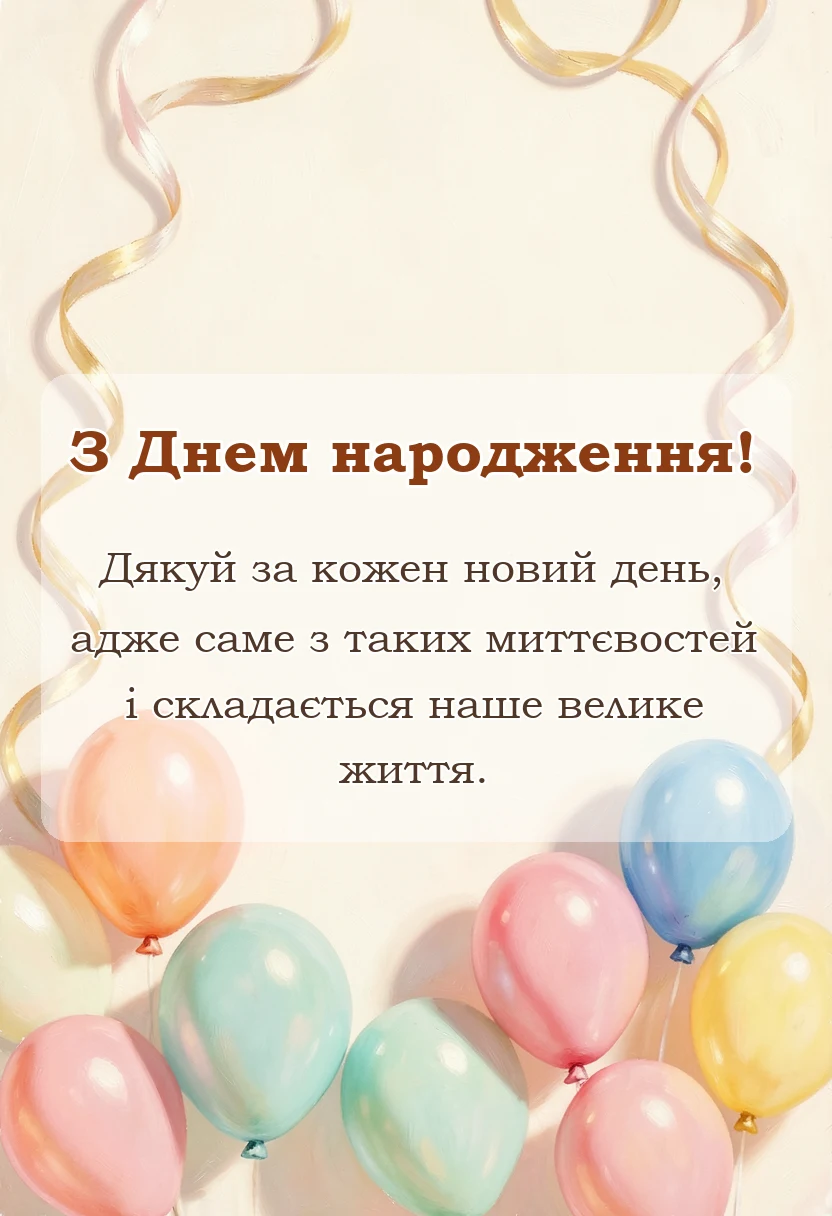 листівка: Щастя своїми словами: добірка зворушливих привітань і побажа