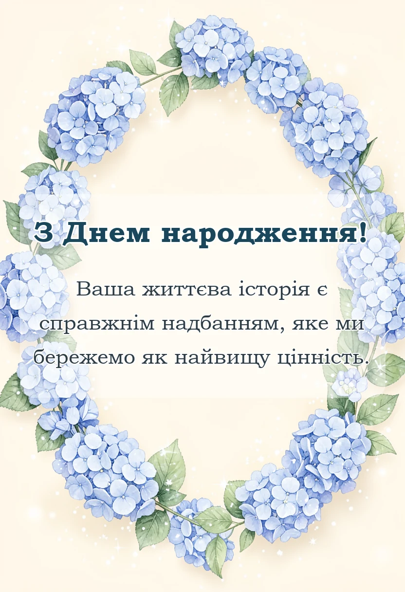 вітальна листівка - привітання з днем народження бабусі