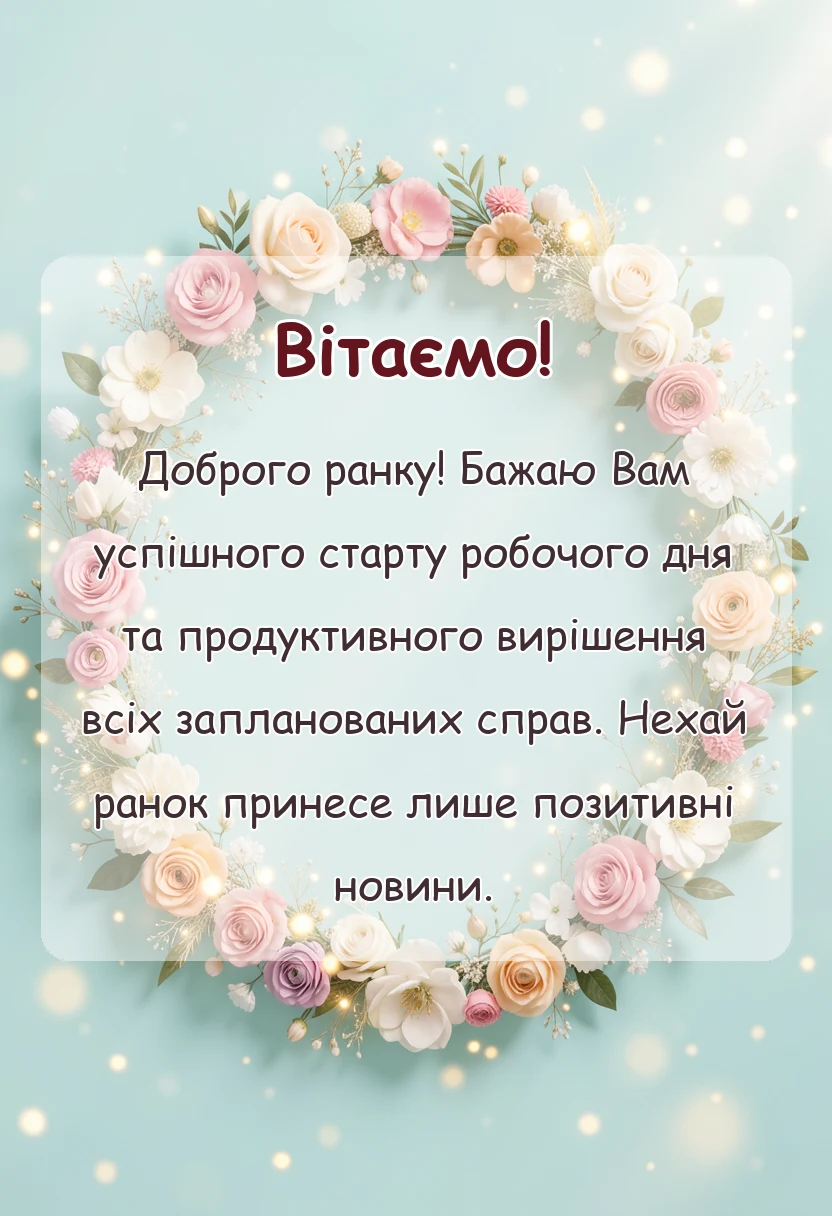 листівка з побажанням - картинки доброго ранку