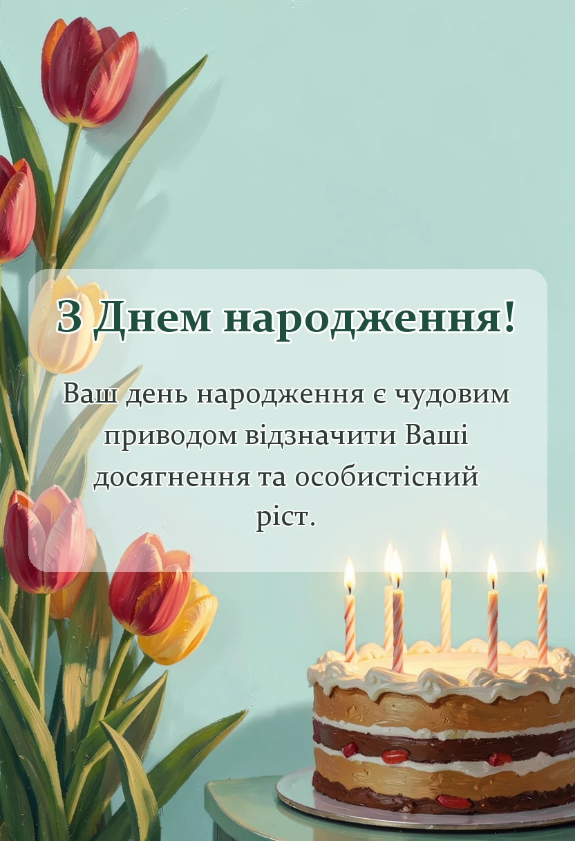 унікальна листівка - привітання з днем народження доньці