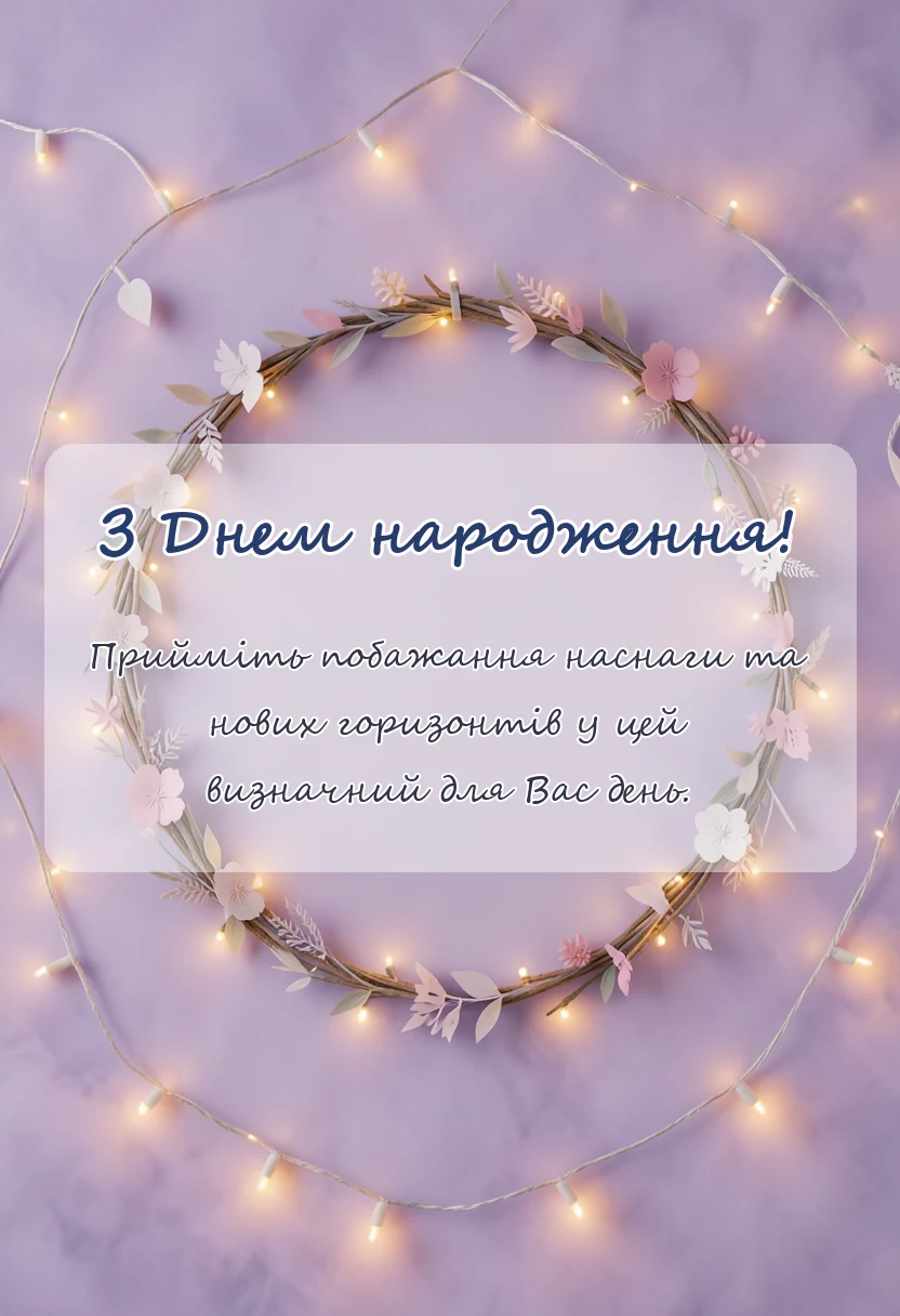 листівка з побажанням - привітання з ювілеєм жінці