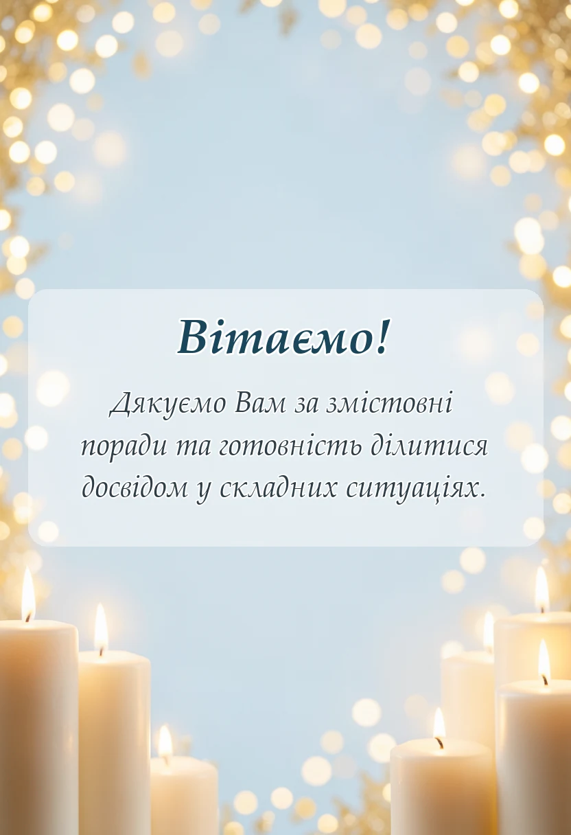 красива листівка: висловлення подяки