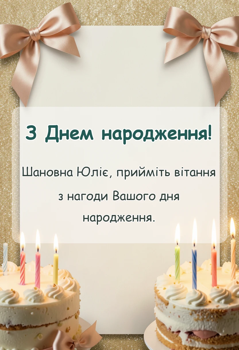 святкова картинка: картинки з днем народження юлія