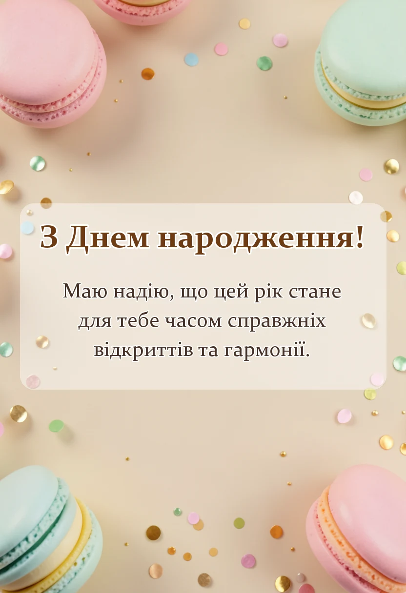 святкова картинка: привітання своїми словами