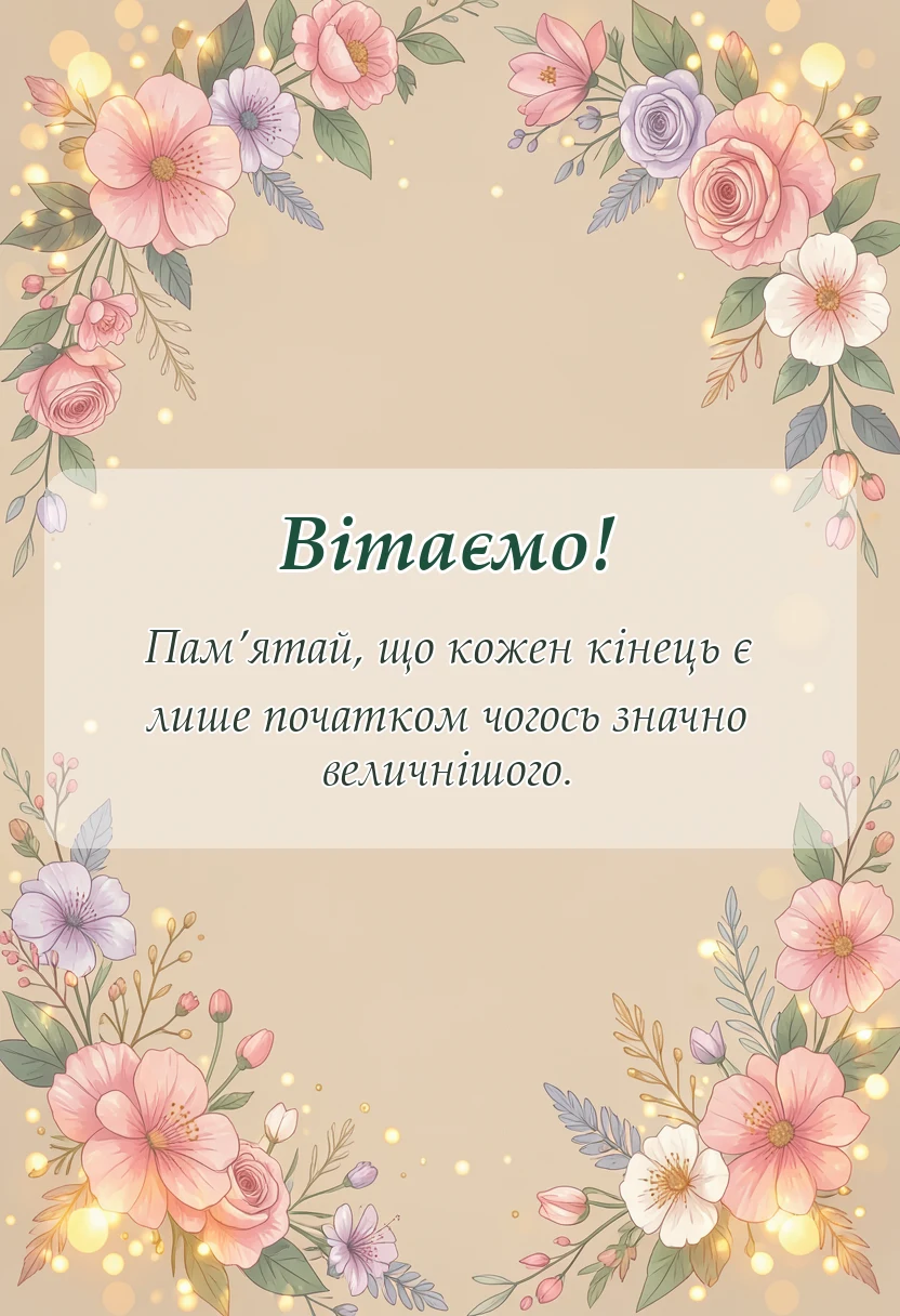 унікальна листівка - що можна побажати на останній дзвоник