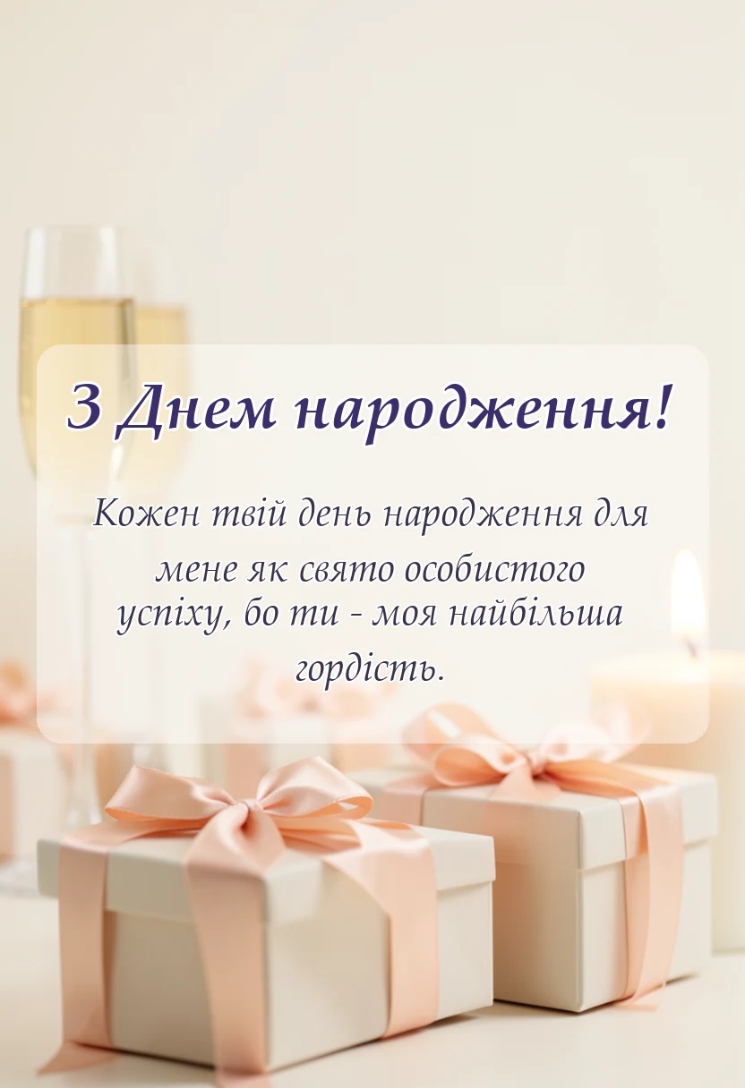 унікальна листівка - привітання з днем народження сину