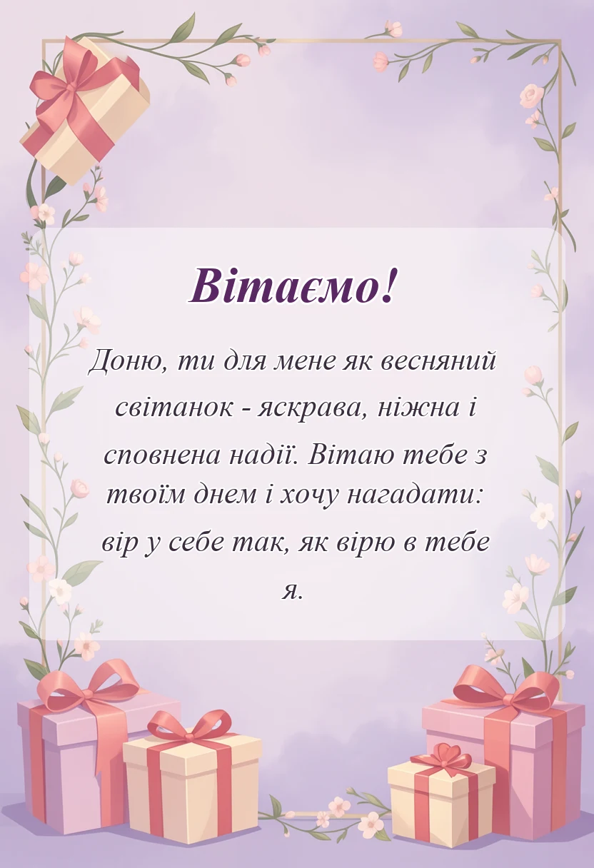 святкова картинка: картинки з днем доньки