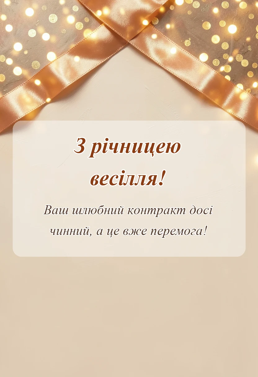 красива листівка: привітання з річницею весілля своїми словами