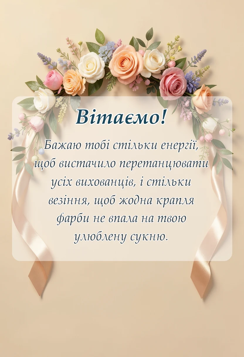вітальна листівка - з днем дошкільного працівника картинки