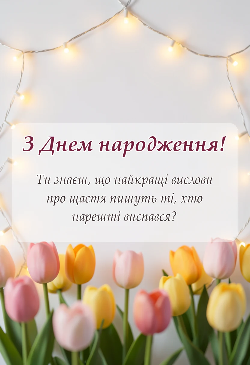 листівка: Щастя своїми словами: добірка зворушливих привітань і побажа