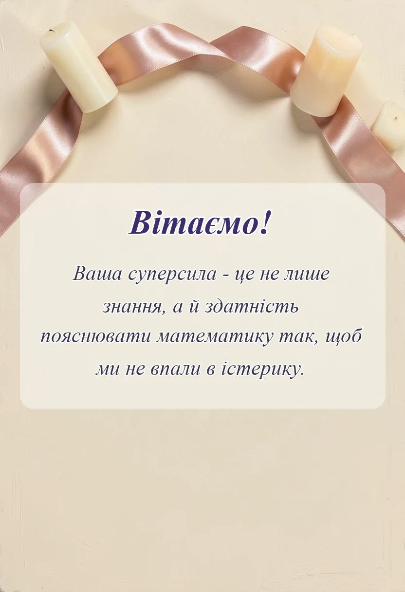 листівка з побажанням - вірші подяки першій вчительці своїми словами