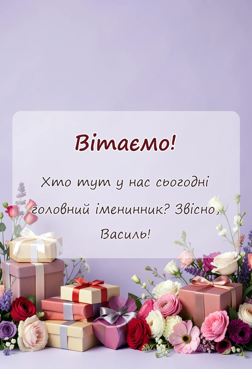 красива листівка: картинки з днем ангела василя
