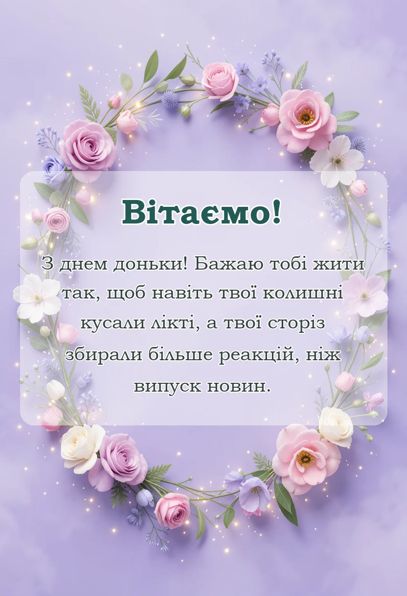 вітальна листівка - картинки з днем доньки