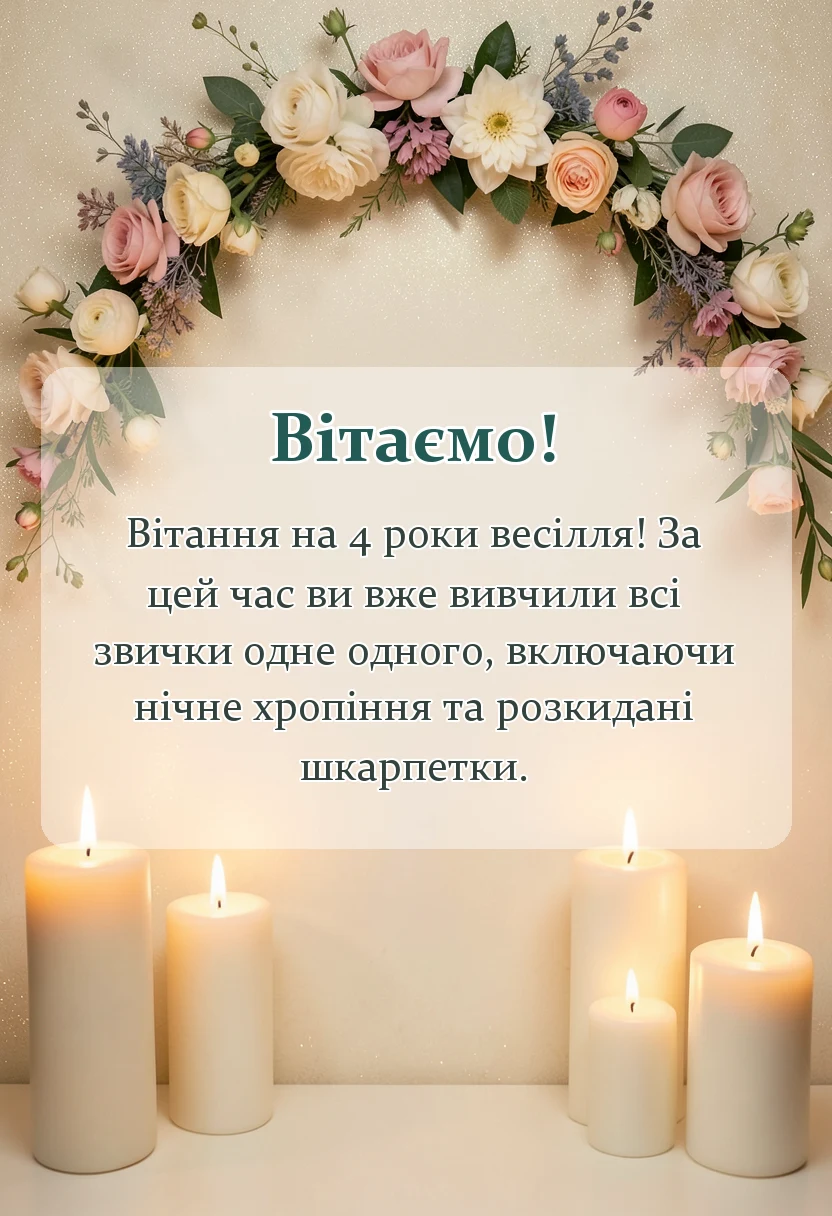 унікальна листівка - привітання з лляним весіллям