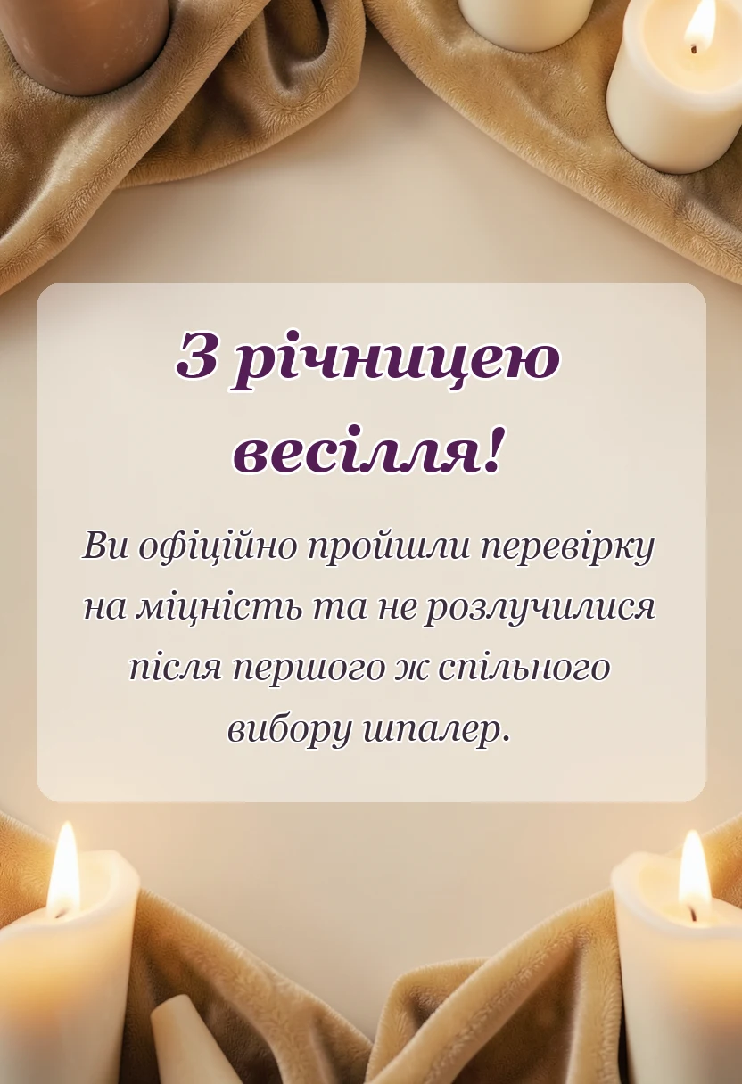вітальна листівка - зворушливі привітання з річницею весілля