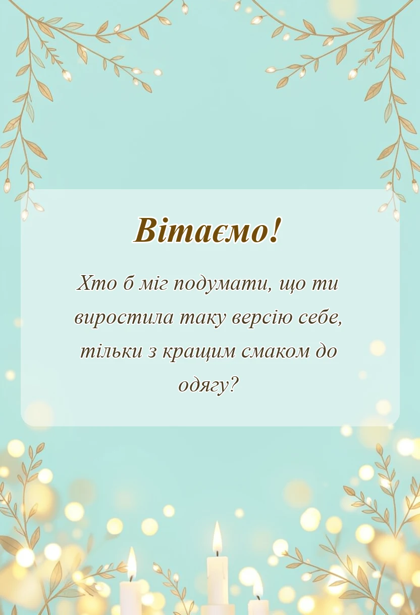 красива листівка: побажання мамі в день народження доньки