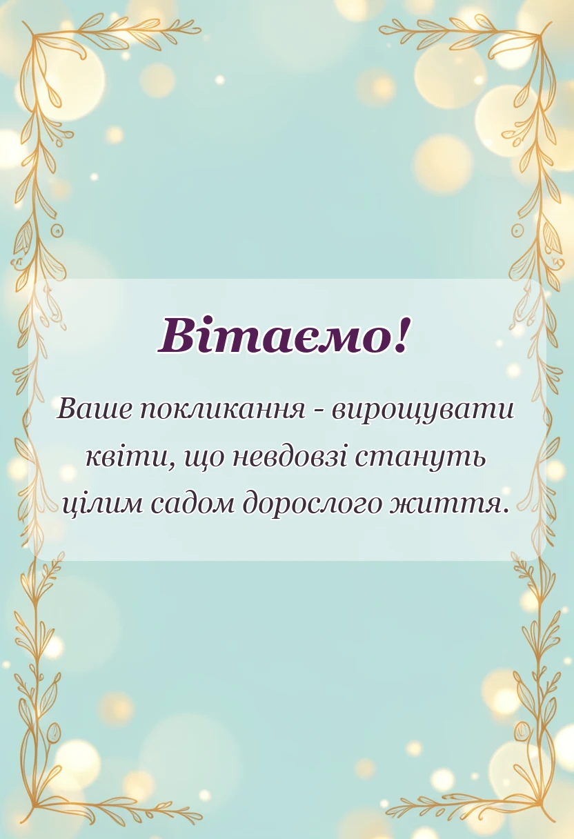 вітальна листівка - вітання з днем дошкілля картинки