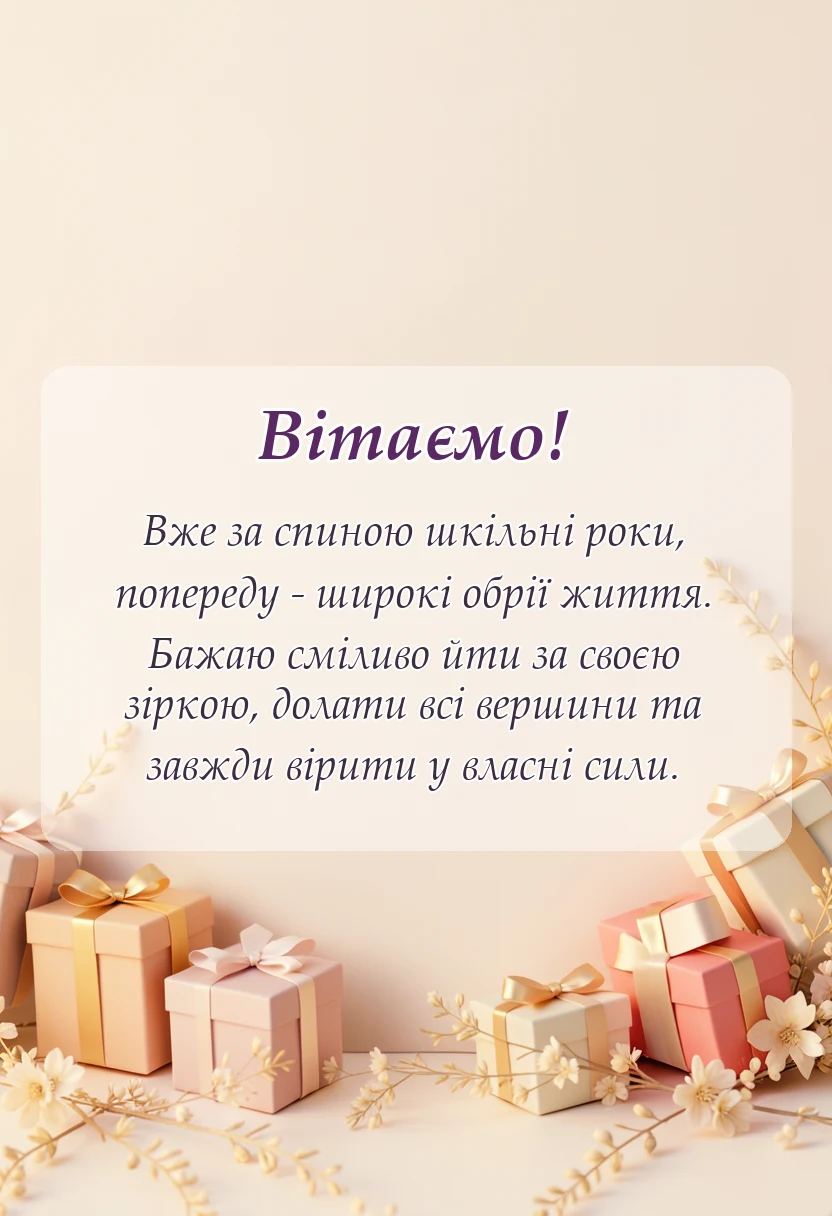 красива листівка: картинки з випускним