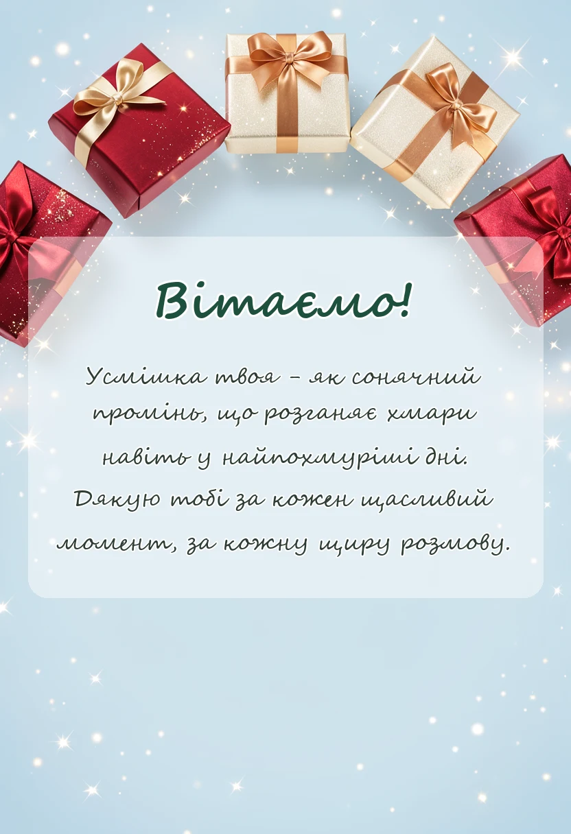 красива листівка: привітання з днем доньки