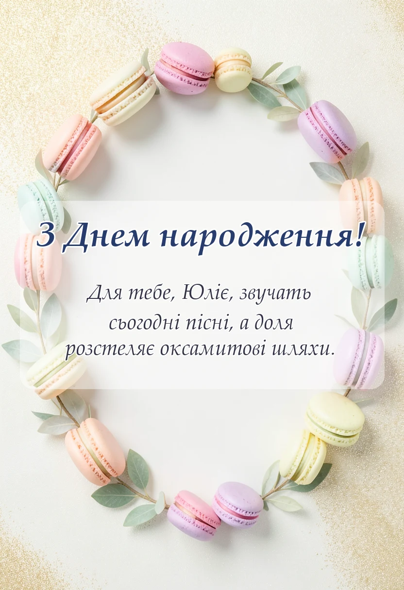 святкова картинка: картинки з днем народження юлія