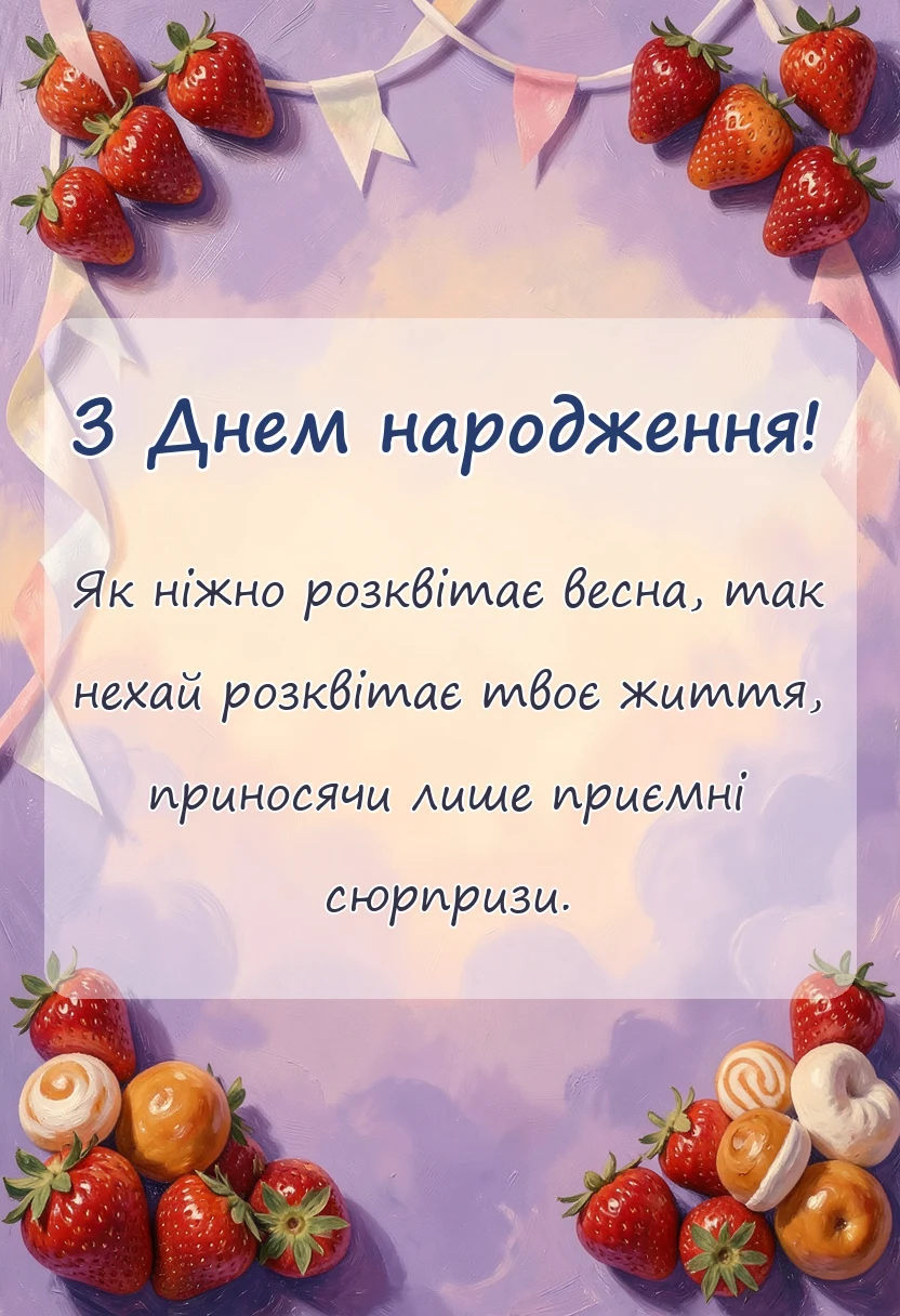 унікальна листівка - привітання своїми словами