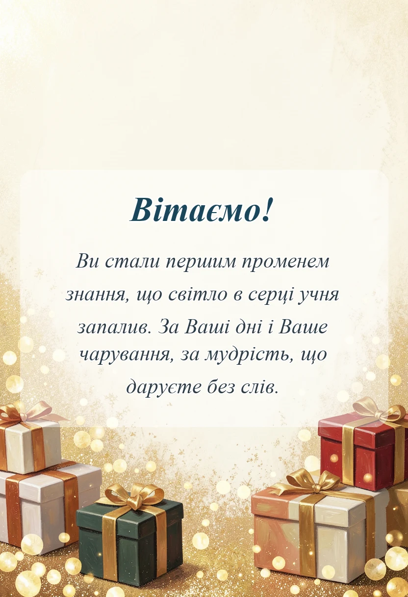 красива листівка: вірші подяки першій вчительці
