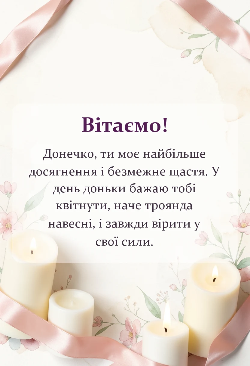 унікальна листівка - картинки з днем доньки