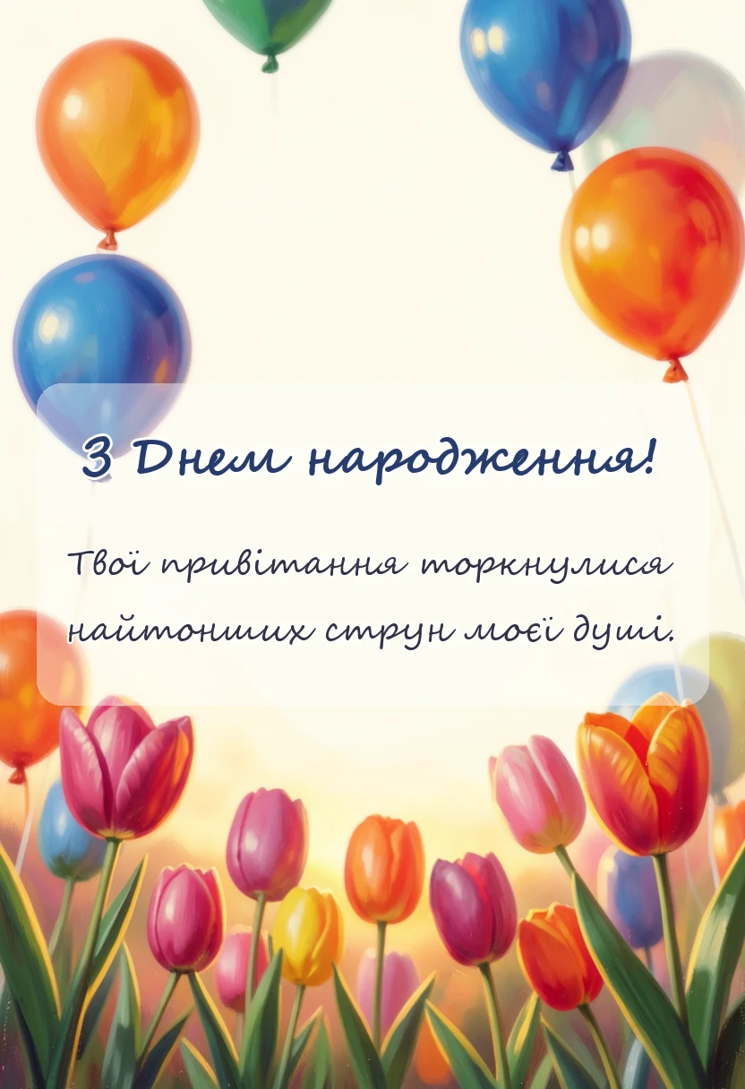 унікальна листівка - подяка за привітання з днем народження найкращі слова