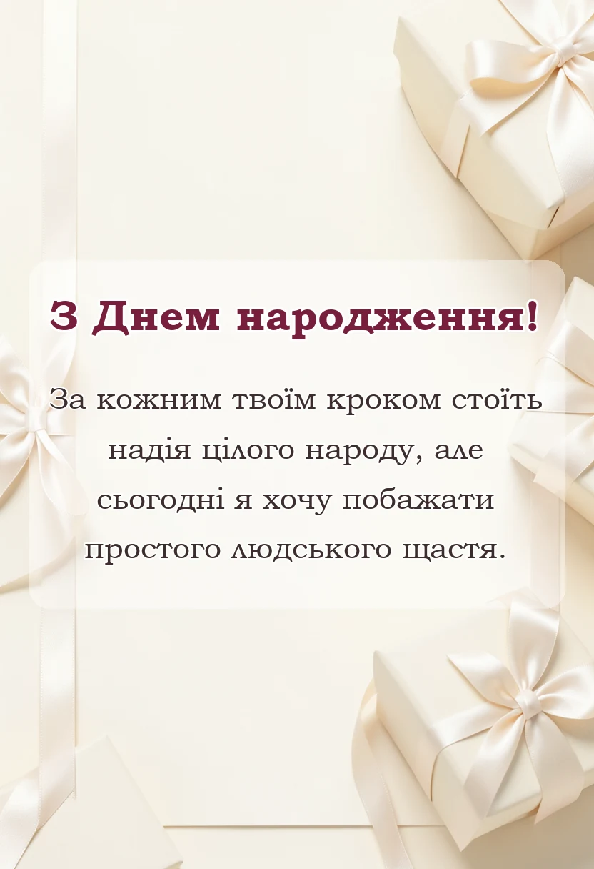 унікальна листівка - привітання з днем народження військового