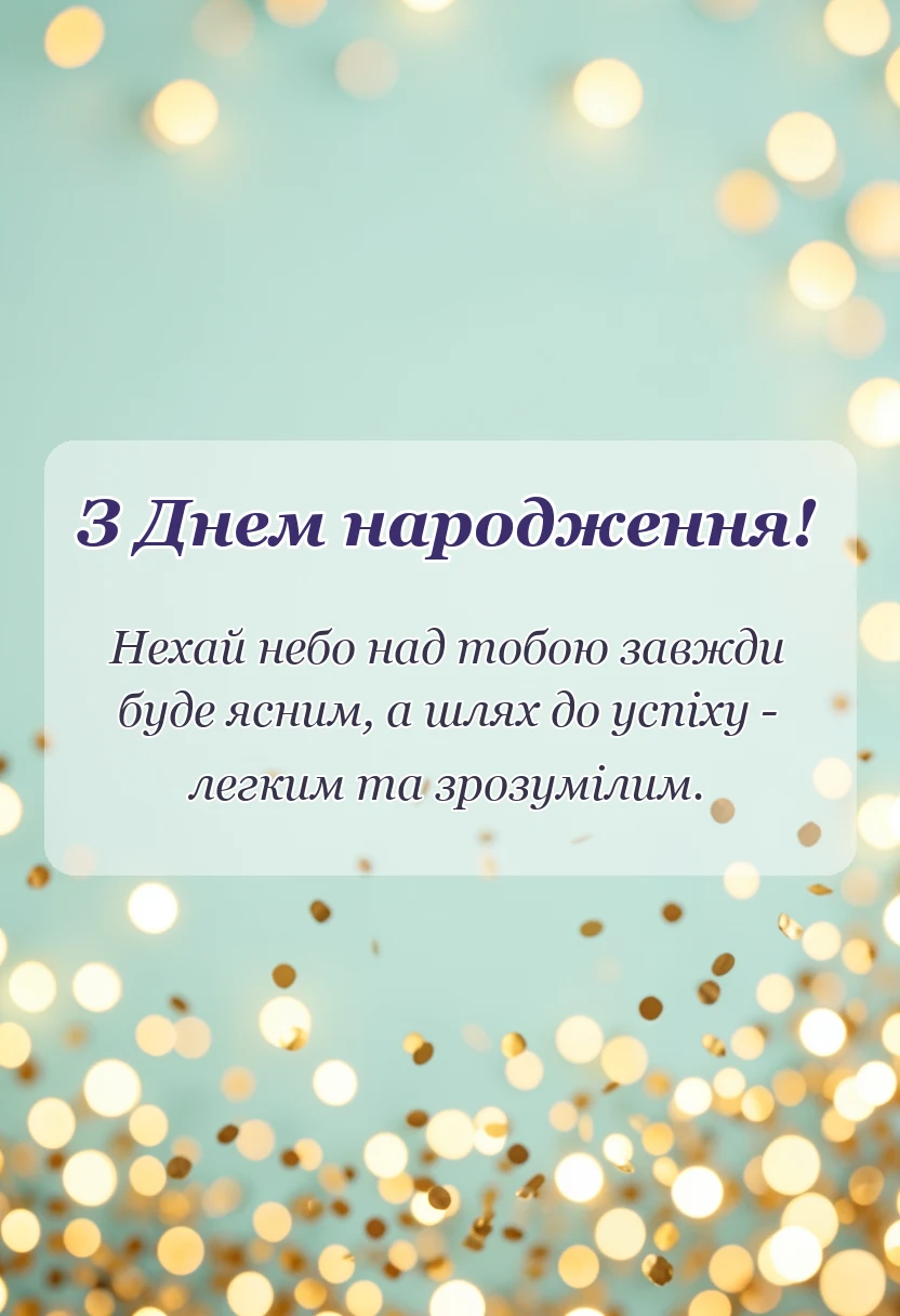 вітальна листівка - привітання з днем народження брату