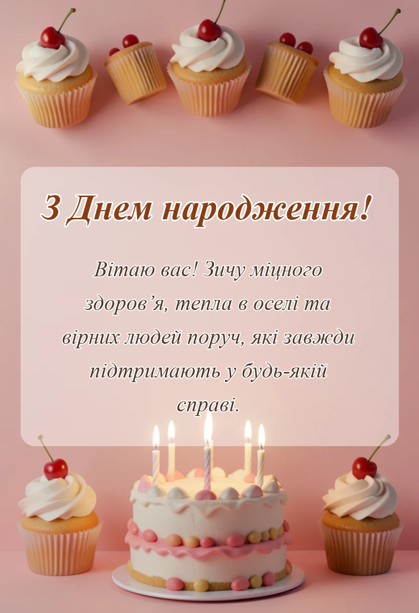 святкова картинка: привітання своїми словами
