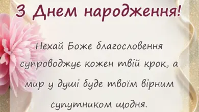 святкова картинка: християнські привітання з днем народження з біблії