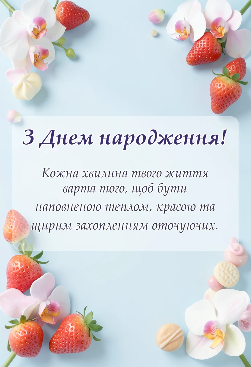листівка з побажанням - побажання гарній жінці