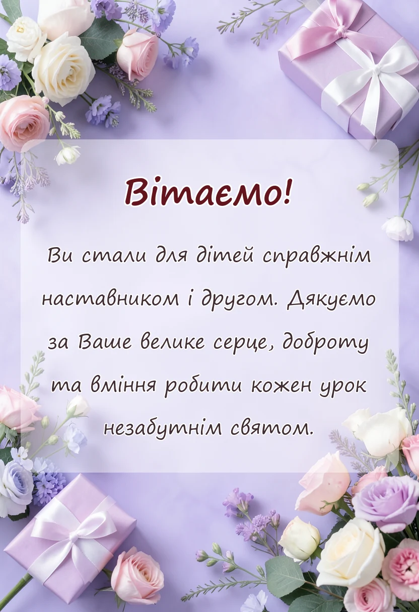 святкова картинка: вірші подяки першій вчительці