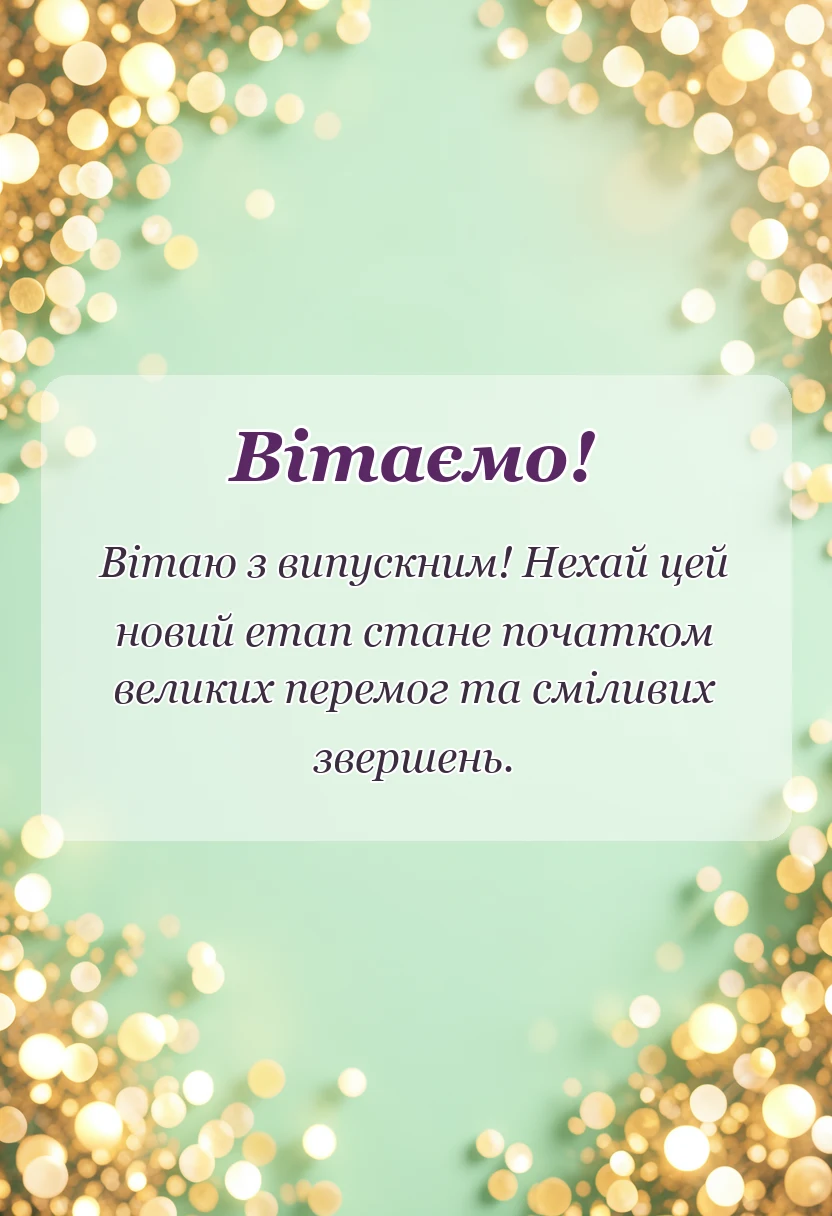 унікальна листівка - картинки з випускним