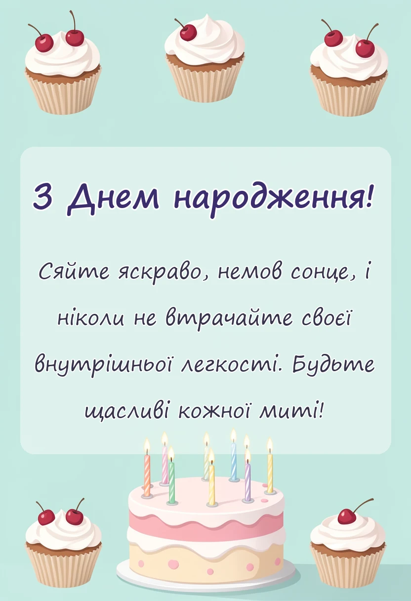 листівка з побажанням - привітання з днем народження жінці добірка теплих слів