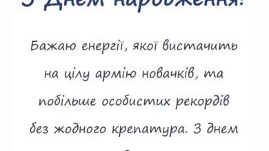 листівка з побажанням - прикольні привітання тренеру з днем народження