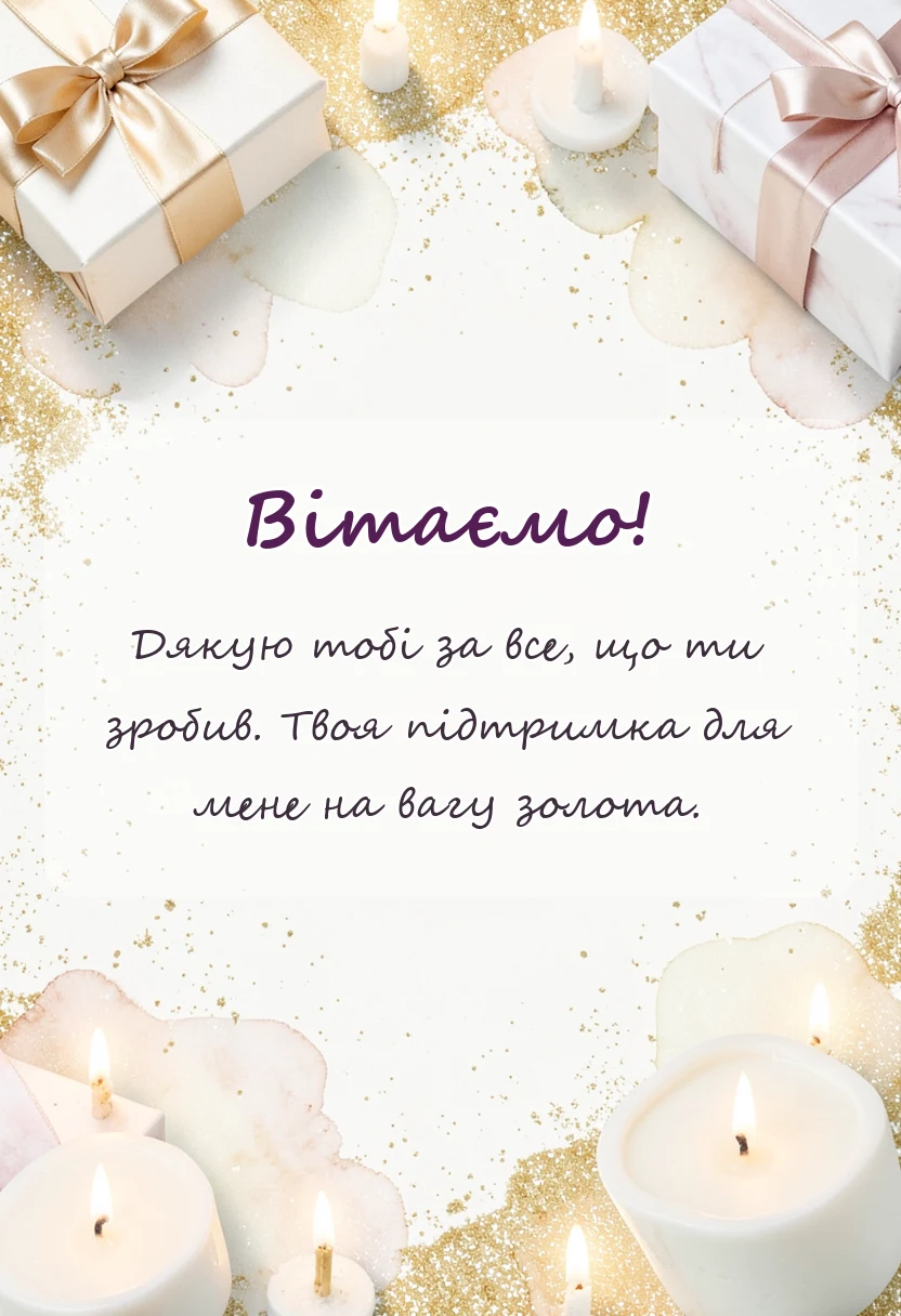 красива листівка: висловлення подяки