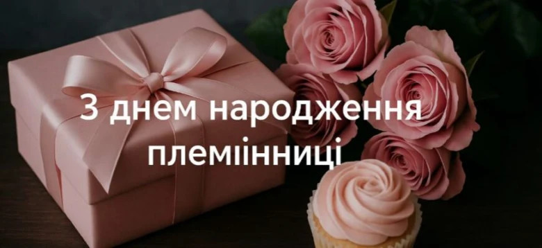 Плестя з днем народження племінниці: подарунок, квіти та торт