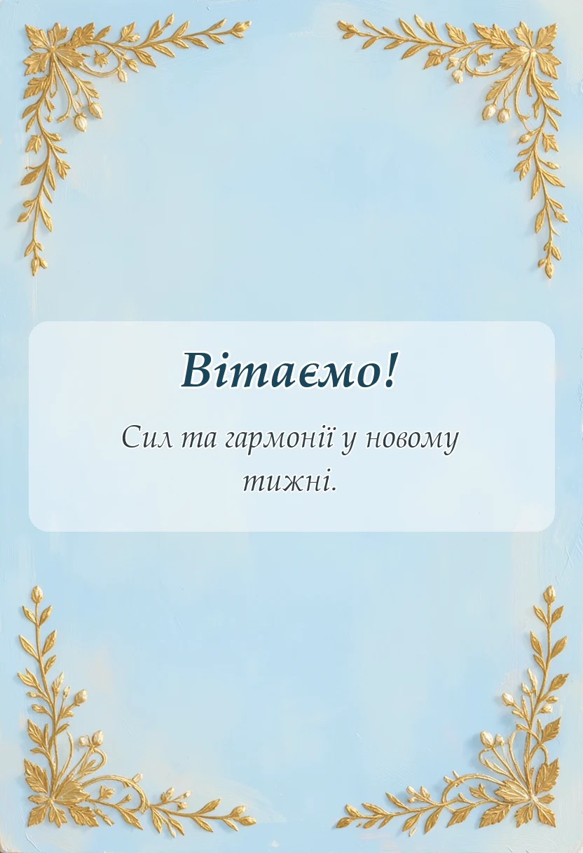 вітальна листівка - картинки з початком нового тижня своїми словами