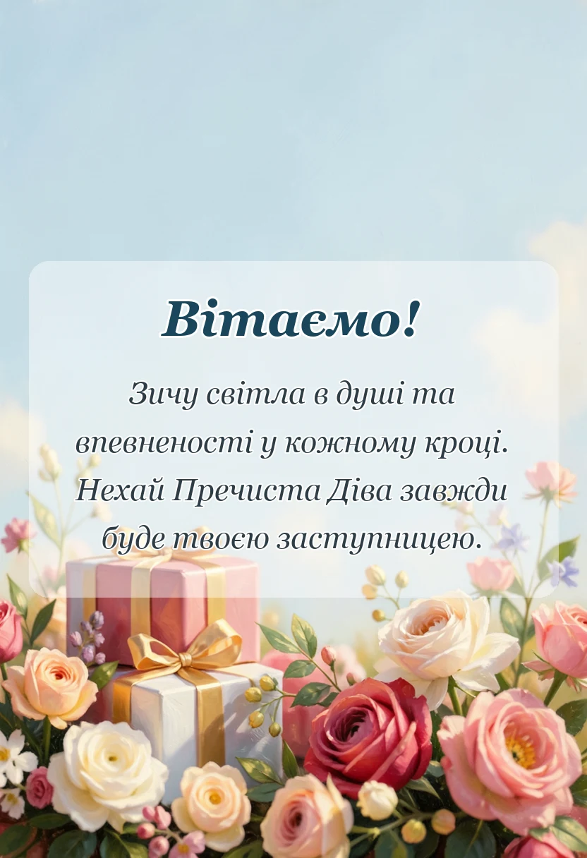 листівка з побажанням - картинки привітання з різдвом пресвятої богородиці
