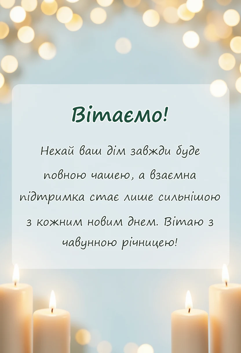 красива листівка: картинки чавунного весілля