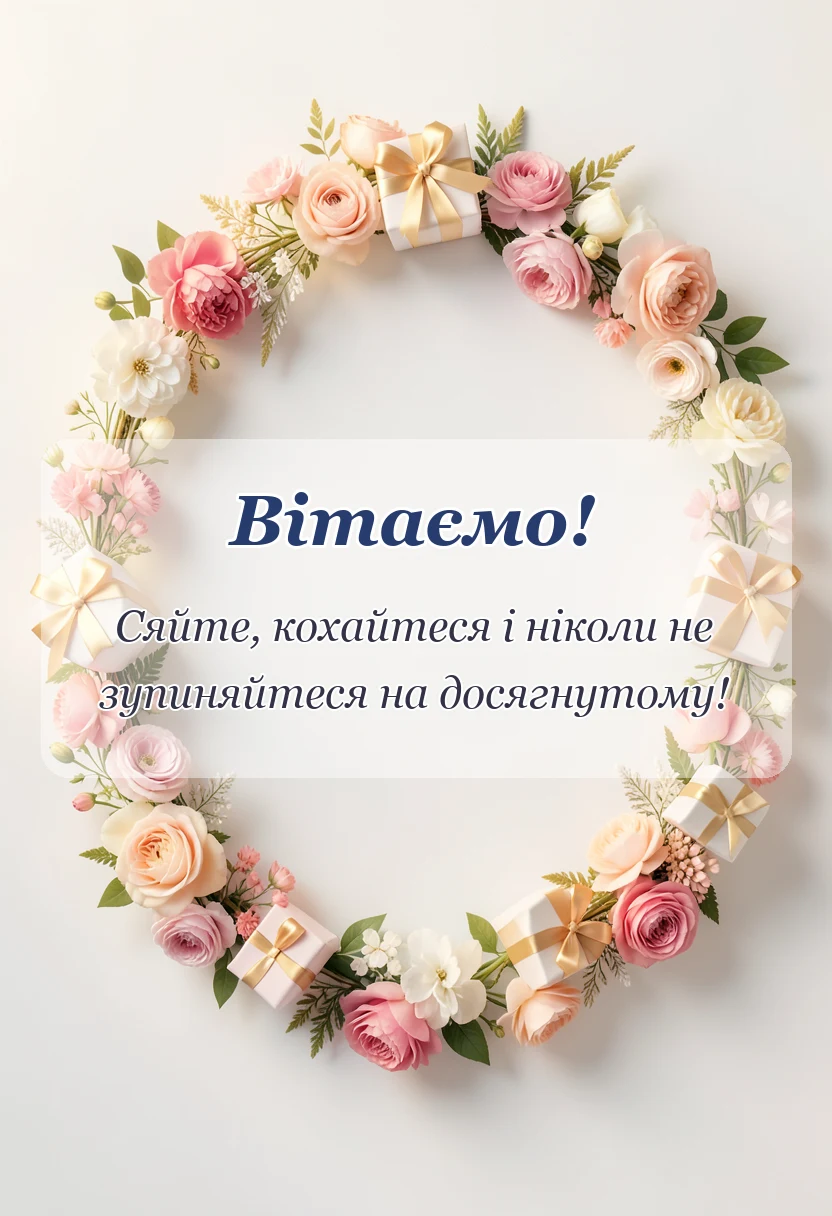 вітальна листівка - привітання з агатовим весіллям