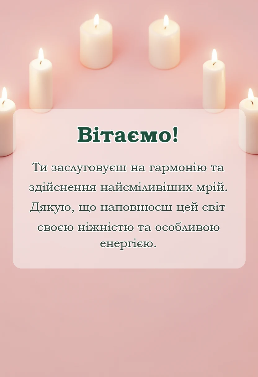 вітальна листівка - привітання з днем жіночого щастя в картинках і листівках своїми словами