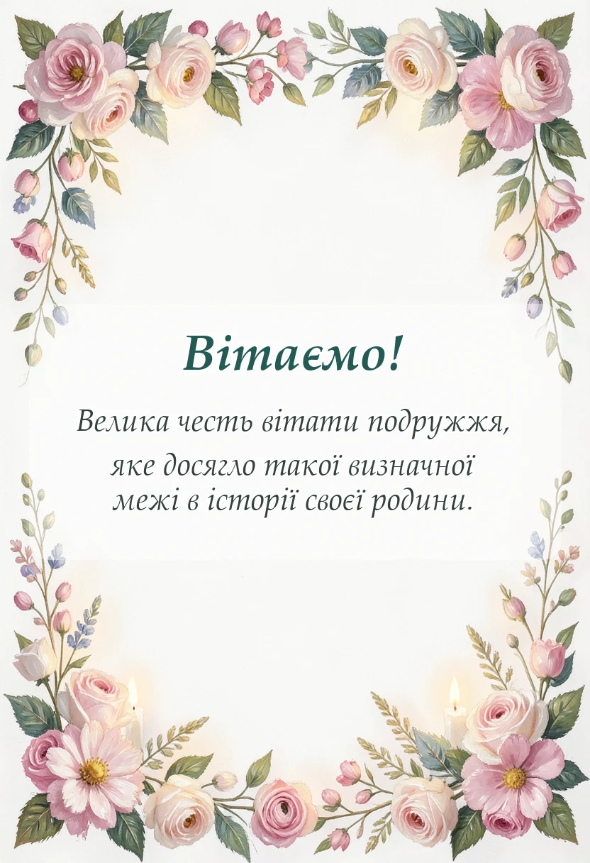 листівка з побажанням - картинки з 50 роками весілля