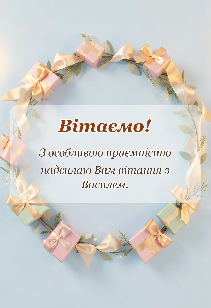 вітальна листівка - картинки зі старим новим роком та василем