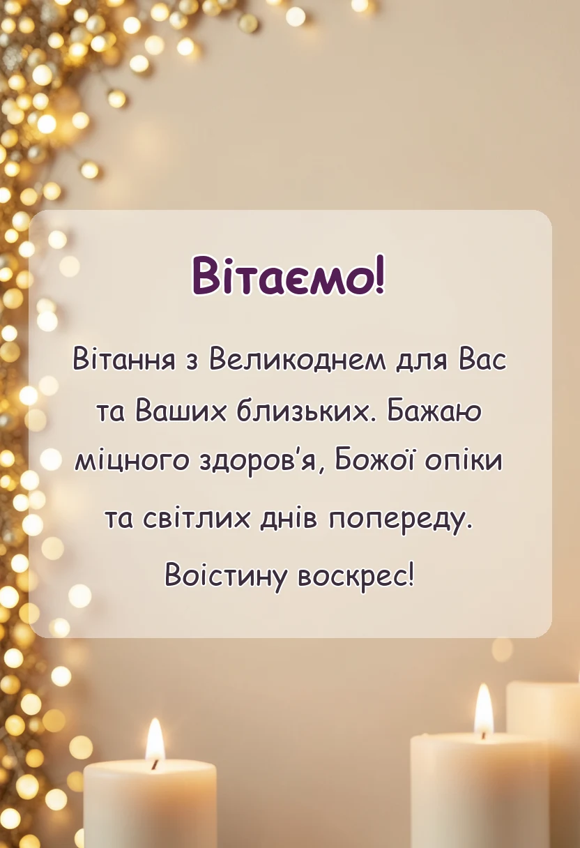 вітальна листівка - листівки з великоднем воістину воскрес